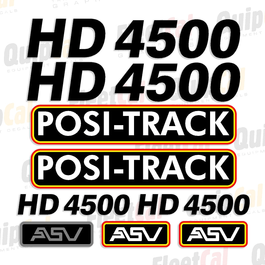 ASV Track Loader Decals