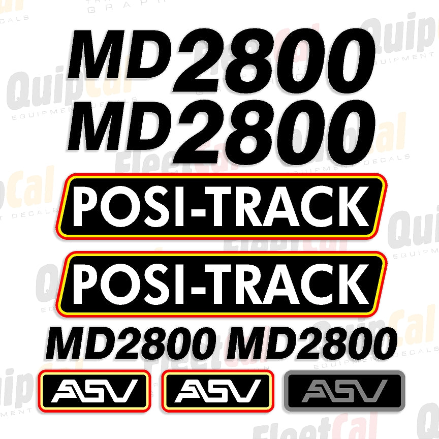 ASV Track Loader Decals