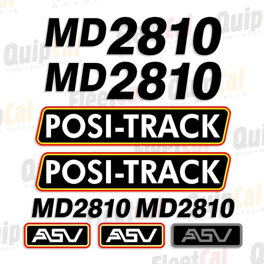 ASV Track Loader Decals