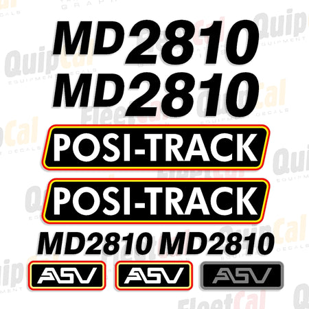 ASV Track Loader Decals