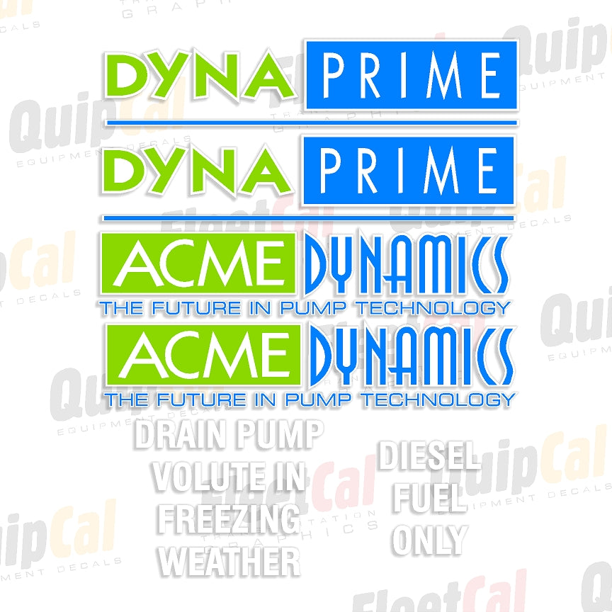 Acme Dynamics Pump Decals