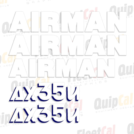 Decal Set for Airman Mini Excavator