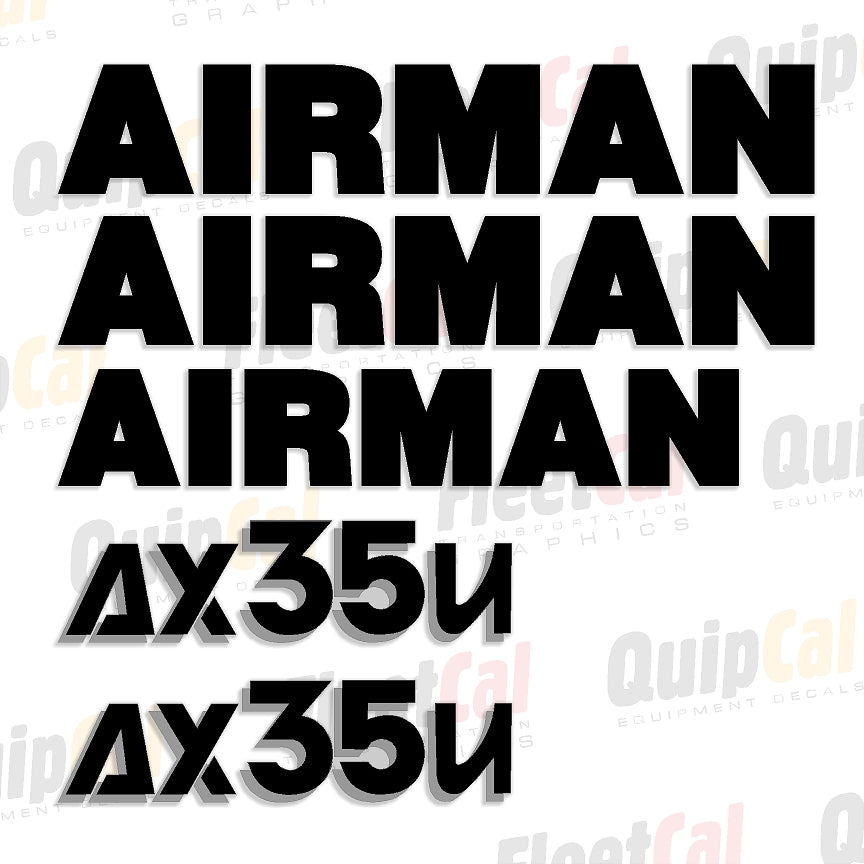 Decal Set for Airman Mini Excavator