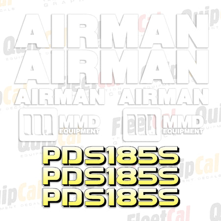 Decal Set for Airman Portable Air Compressor