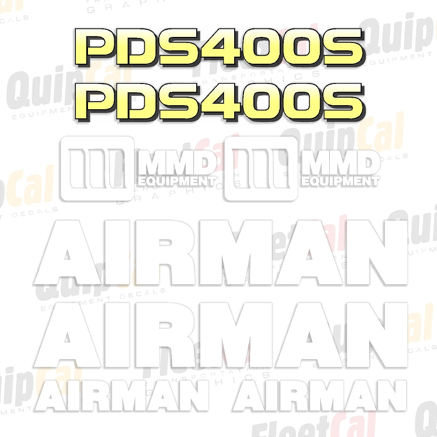 Decal Set for Airman Portable Air Compressor