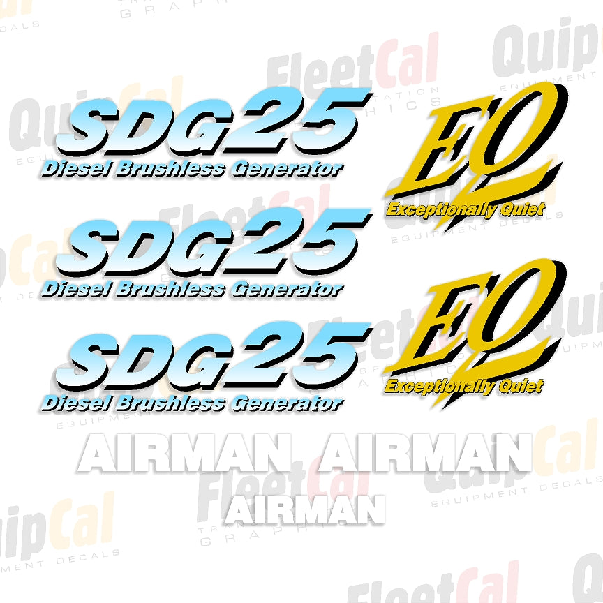 Decal Set for Airman Portable Generator
