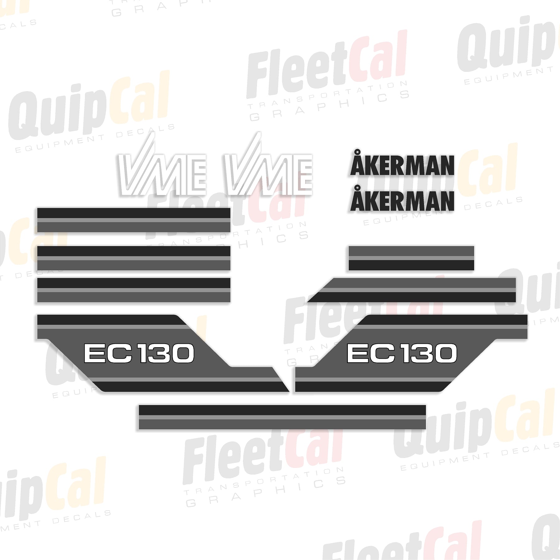 Akerman Excavator Decals