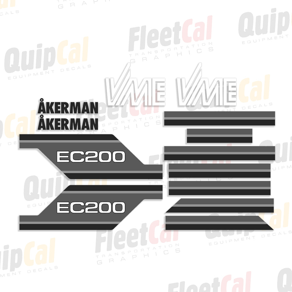 Akerman Excavator Decals