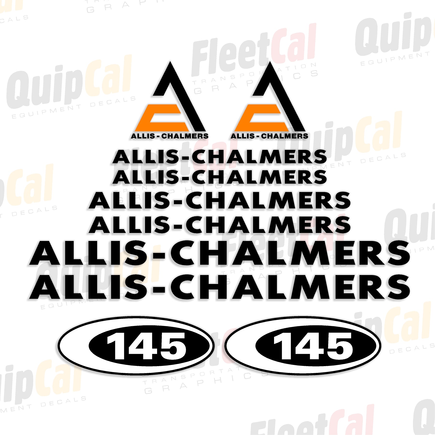 Allis Chalmers Grader Decals