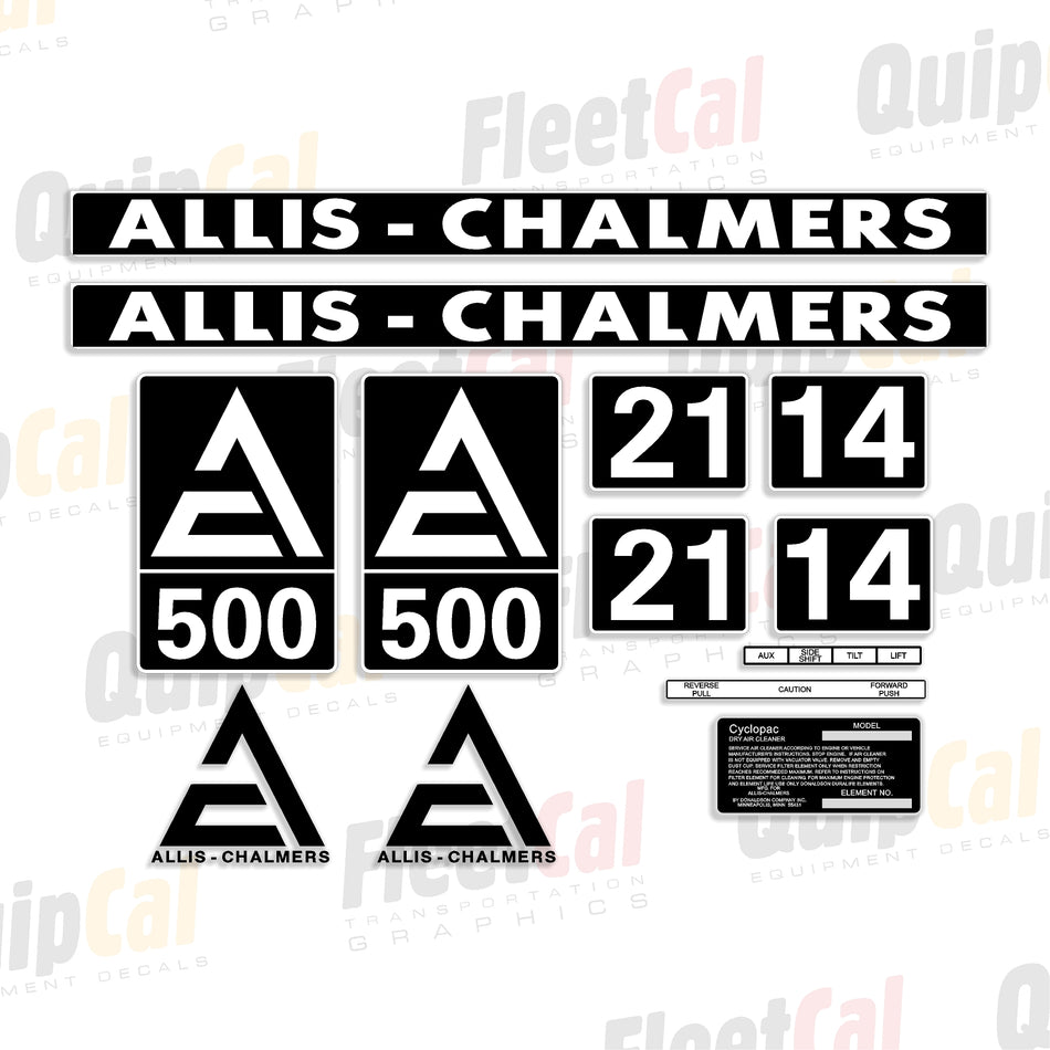 Allis-Chalmers Forklift Decal Set