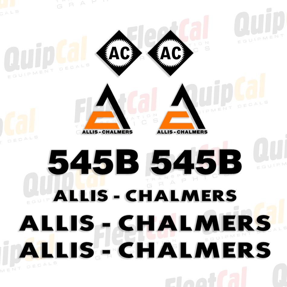 Allis Chalmers Wheel Loader Decals