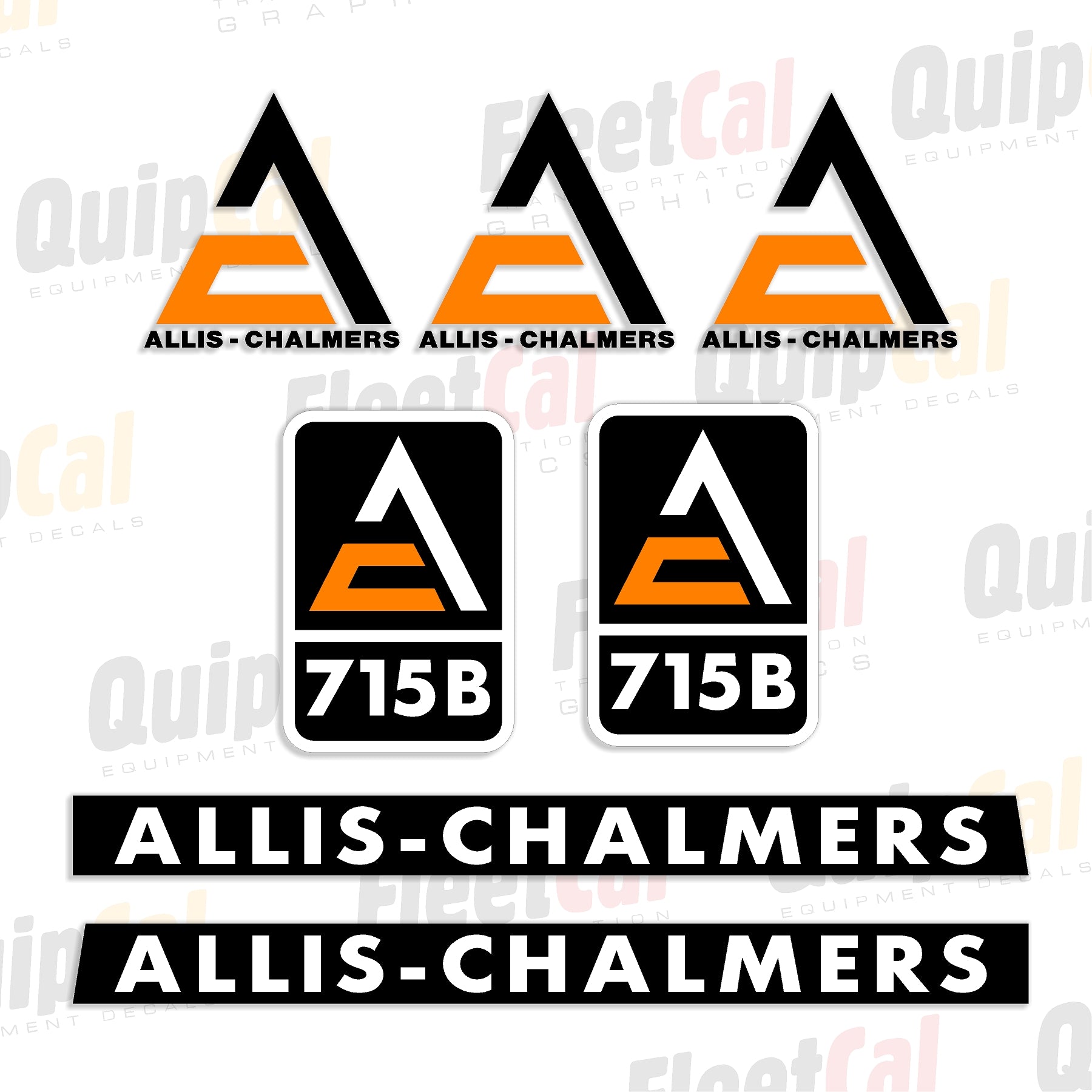 Allis Chalmers Backhoe Decals