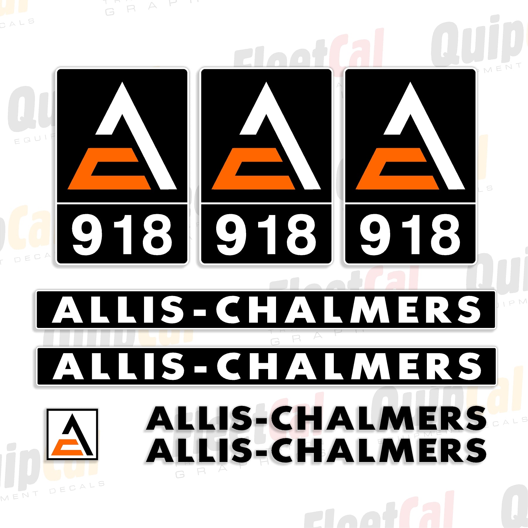 Allis Chalmers Backhoe Decals