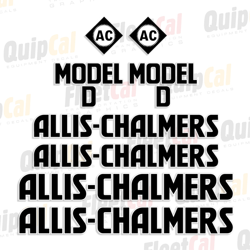 Allis Chalmers Grader Decals