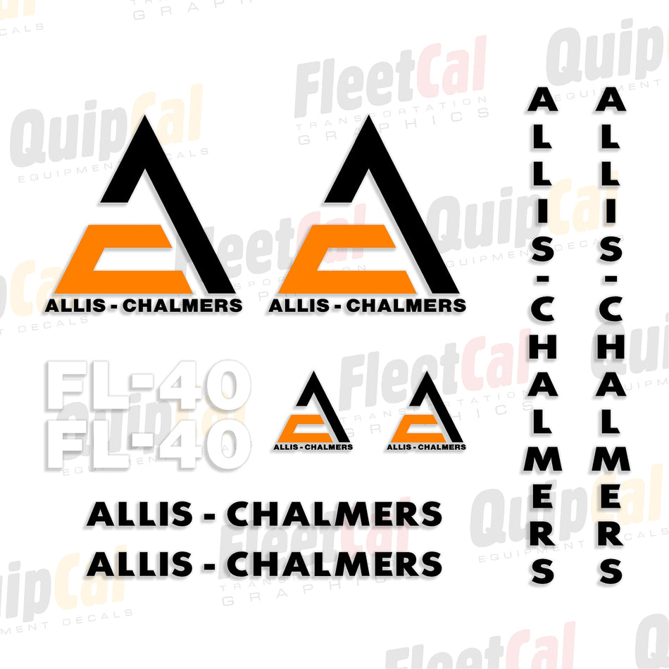 Allis Chalmers Forklift Decals