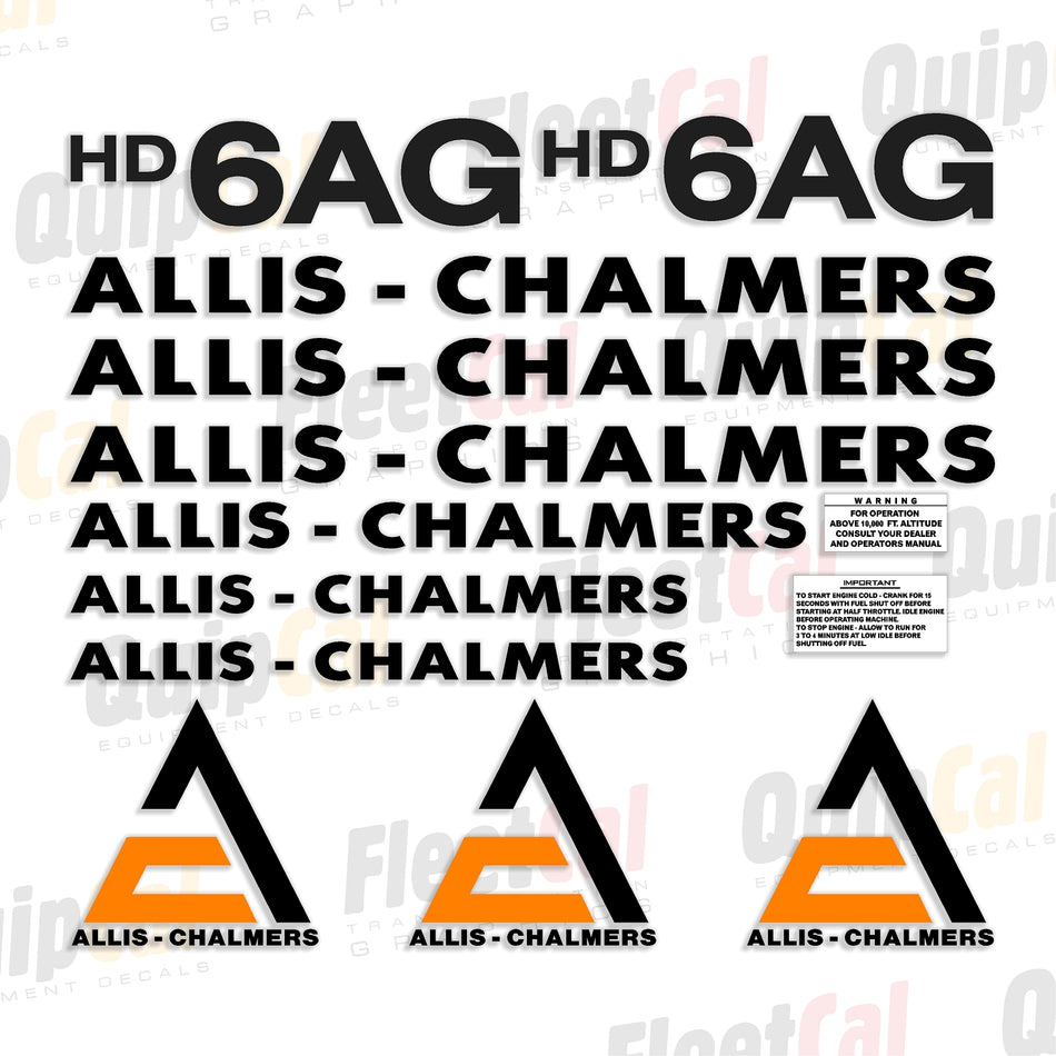 Allis Chalmers Dozer Decals