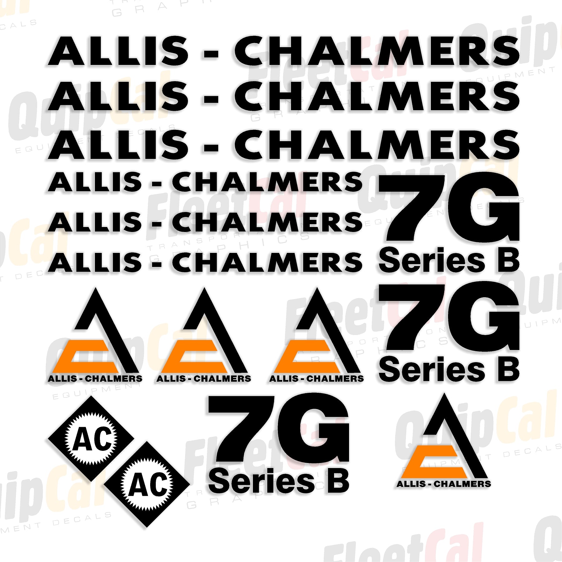 Allis Chalmers Dozer Decals