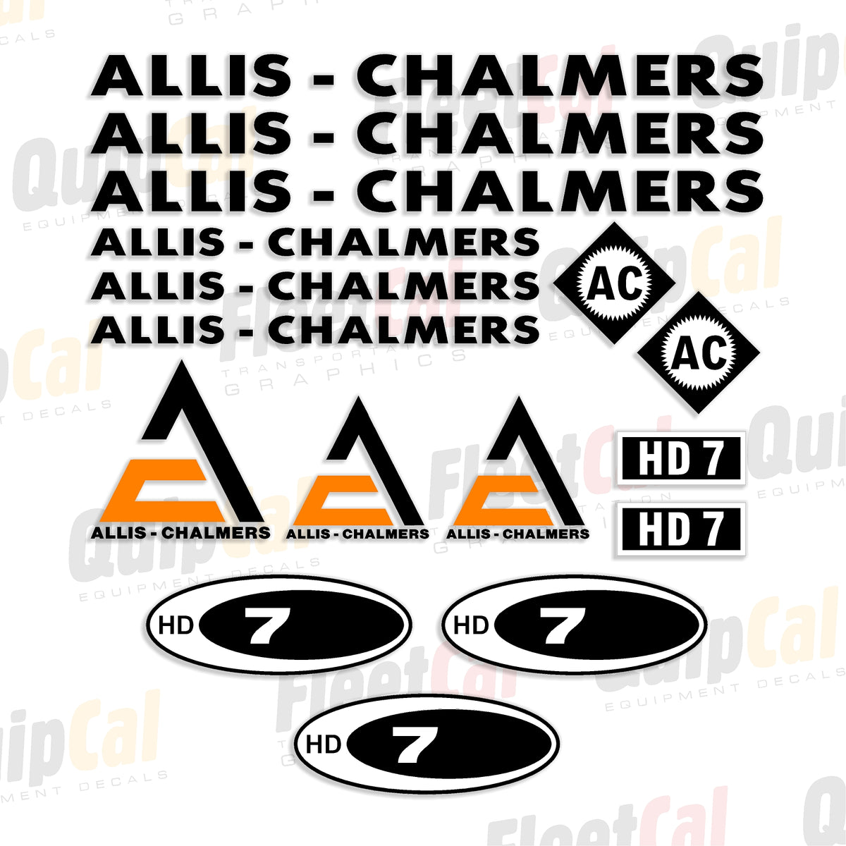 Allis Chalmers Dozer Decals