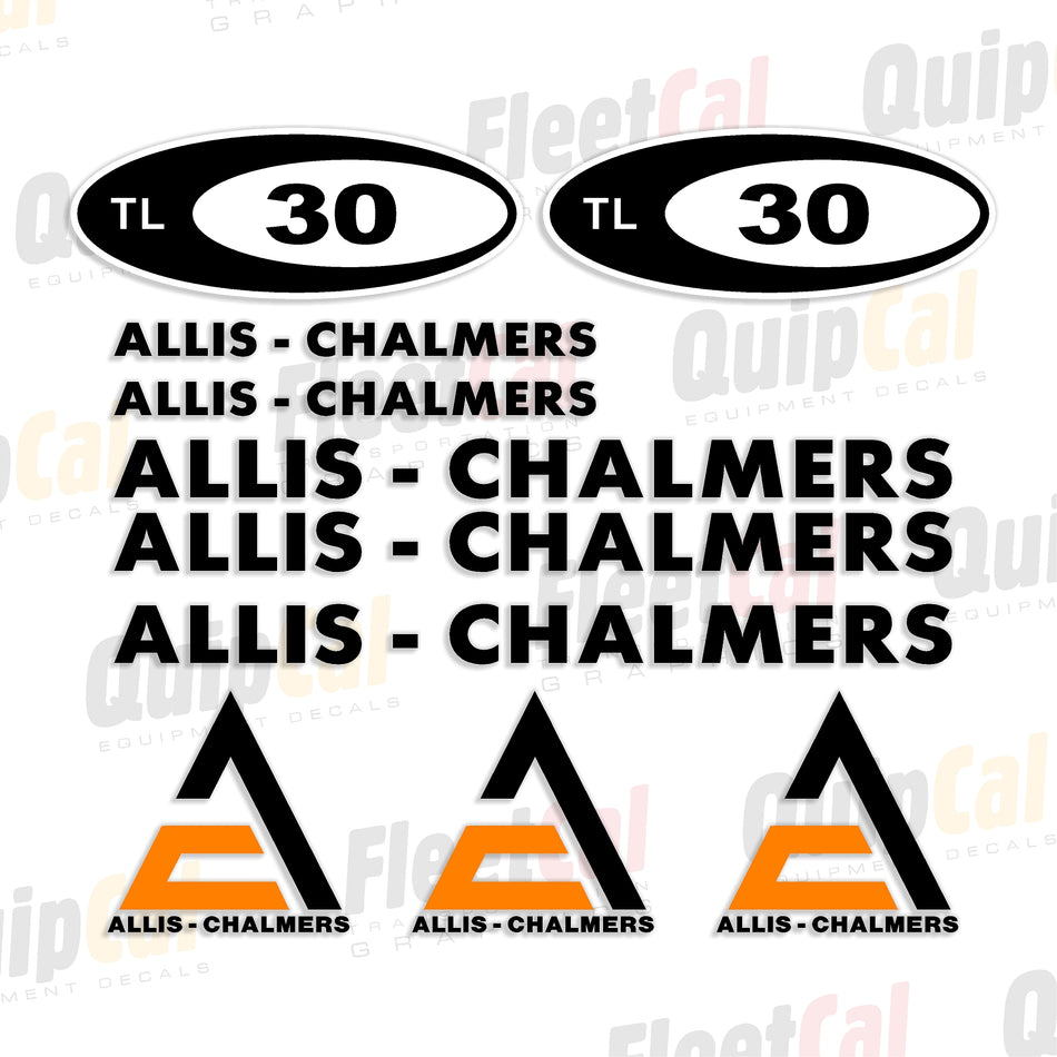 Allis Chalmers Wheel Loader Decal Set