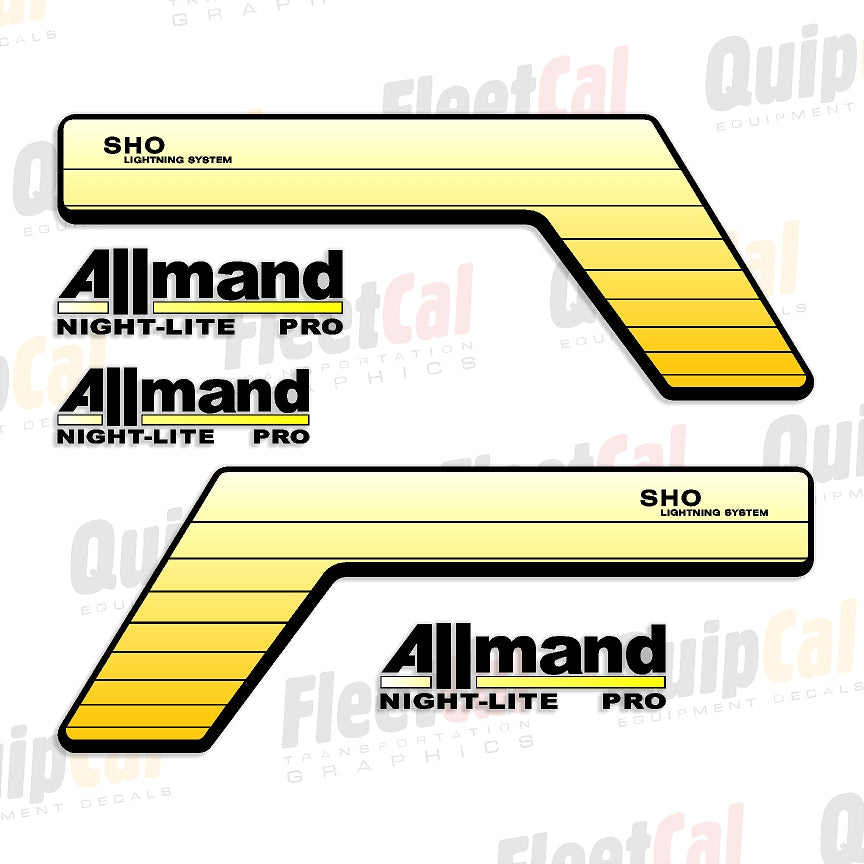 Allmand Light Tower Decals