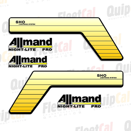 Allmand Light Tower Decals