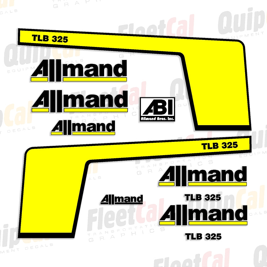 Allmand Backhoe Decals