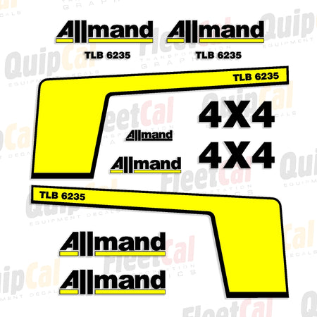 Allmand Backhoe Decals