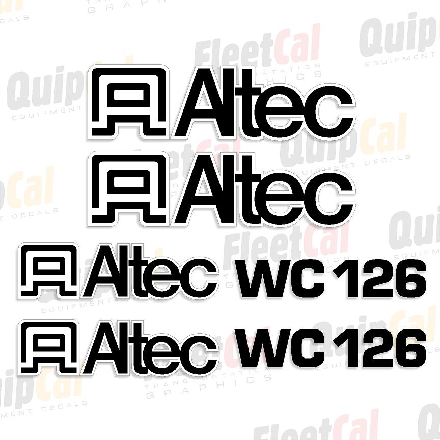 Altec WC126 Marking Decal Set