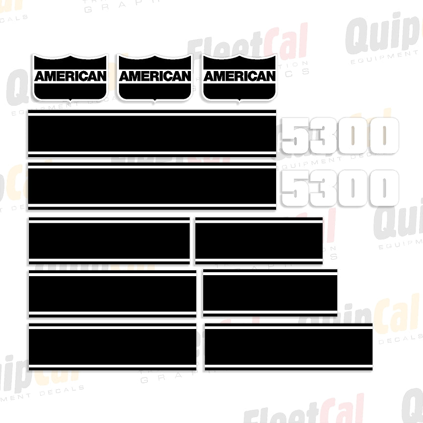 American Crane 5300 Marking Decal Set