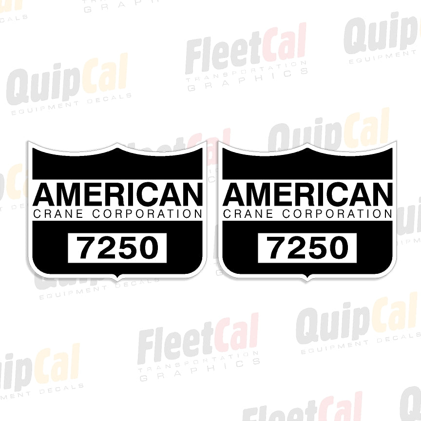 American Crane Decal Set