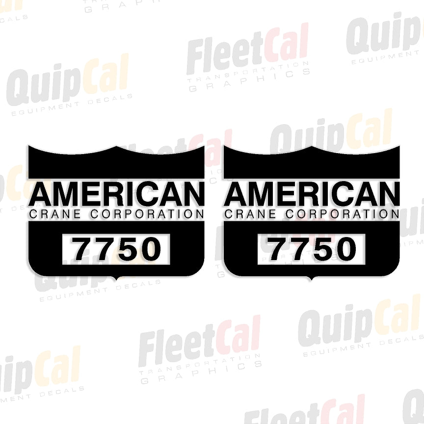 American Crane Decals