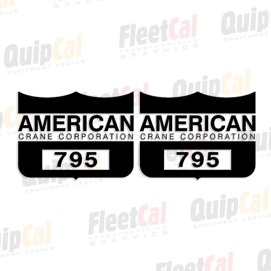 American Crane Decals