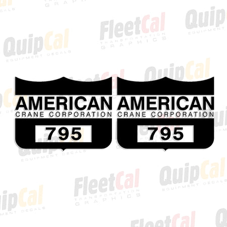 American Crane Decals