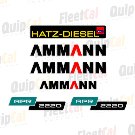 Ammann Compactor Decals