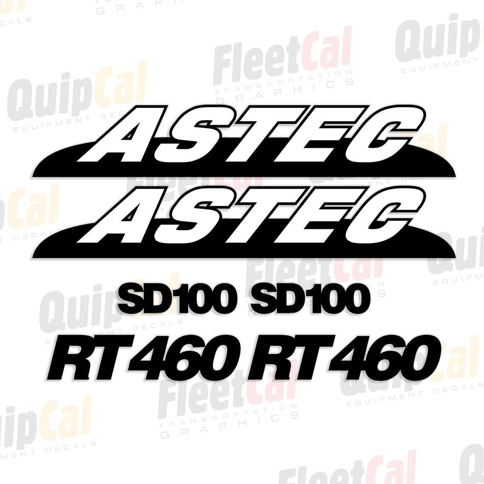 Astec Trencher Decal Set