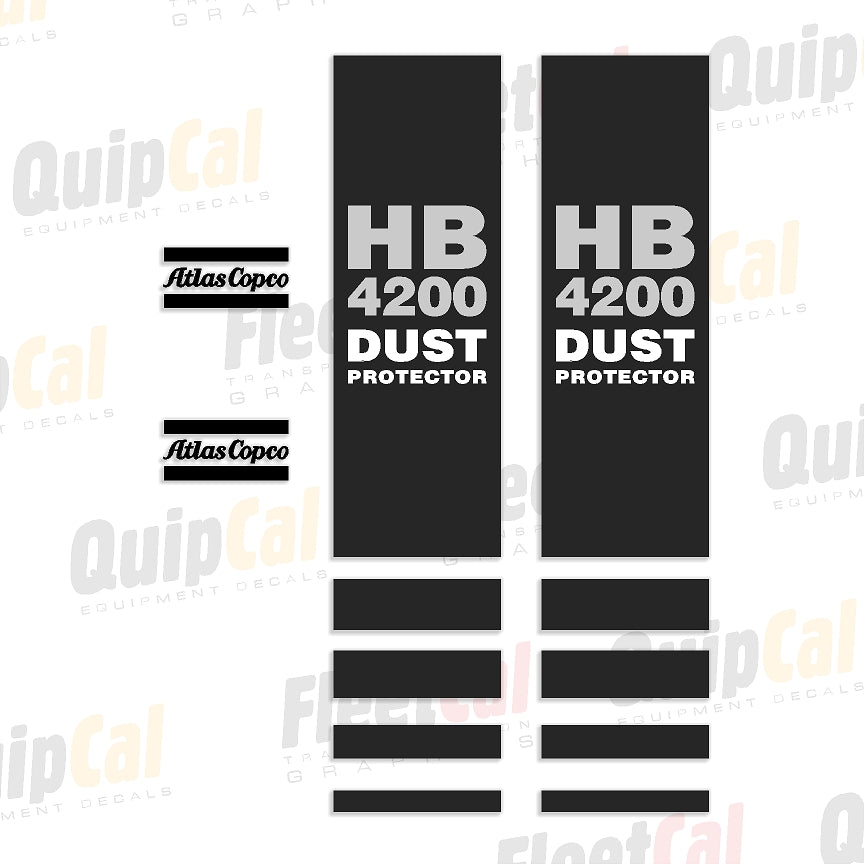 Atlas Copco Hydraulic Breaker Decals