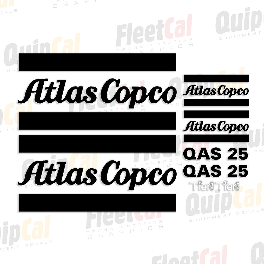 Atlas Copco Air Compressor Decals