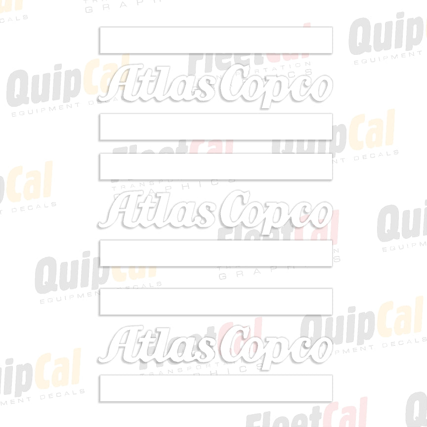 Atlas Copco Air Compressor Decals