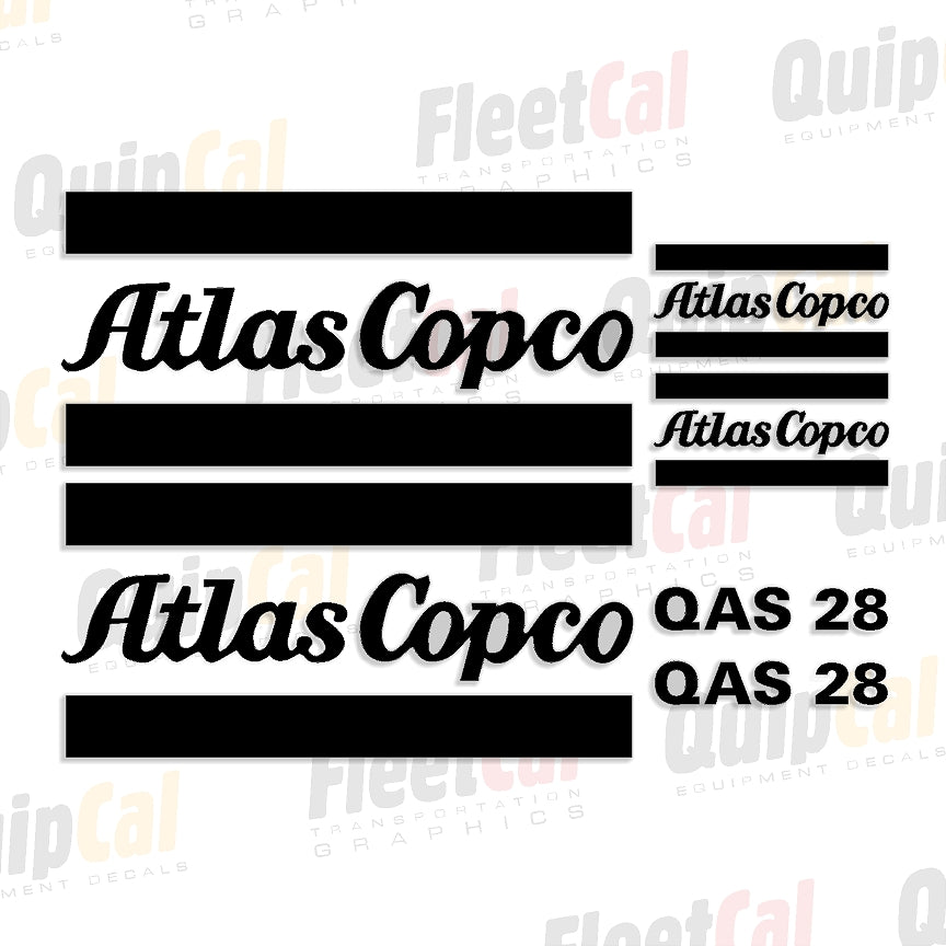 Atlas Copco Air Compressor Decals