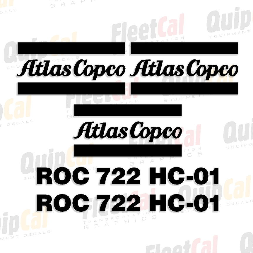 Atlas Copco Drill Decals