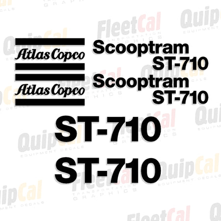 Atlas Copco Mine Loader Decals