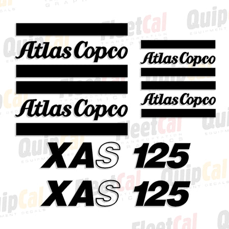 Atlas Copco Air Compressor Decals