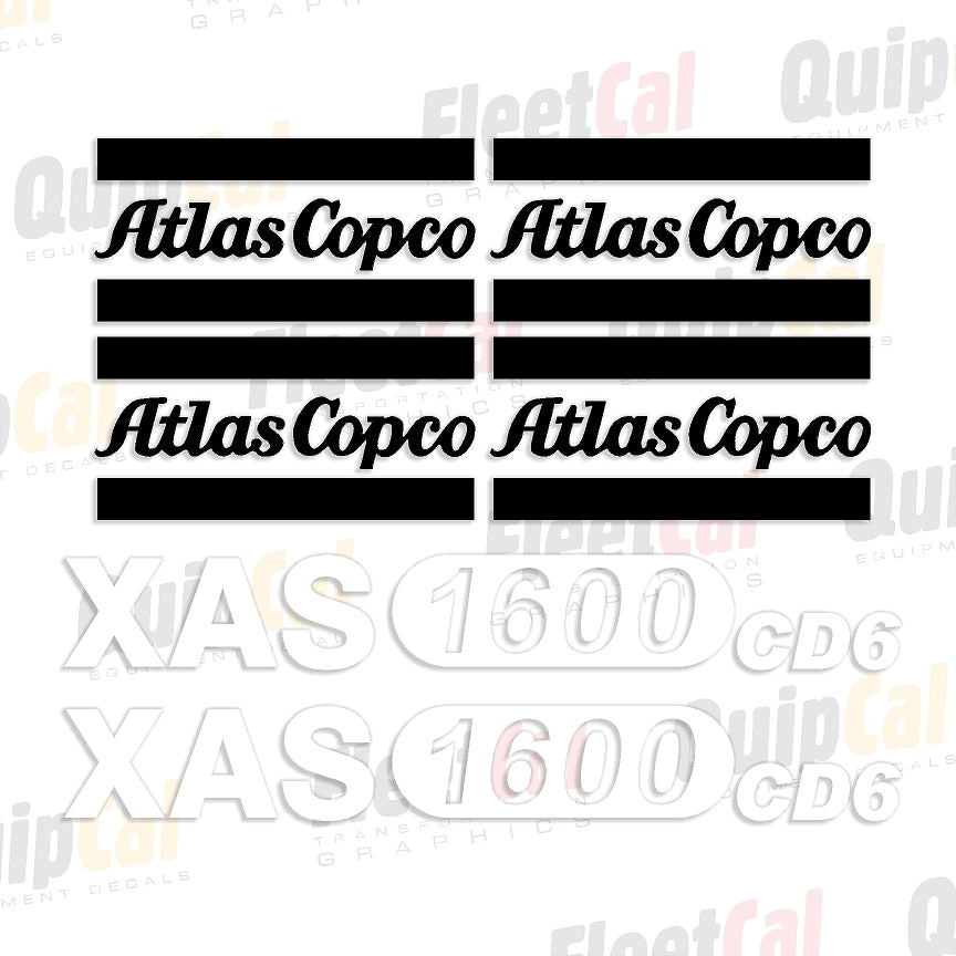 Atlas Copco Air Compressor Decals