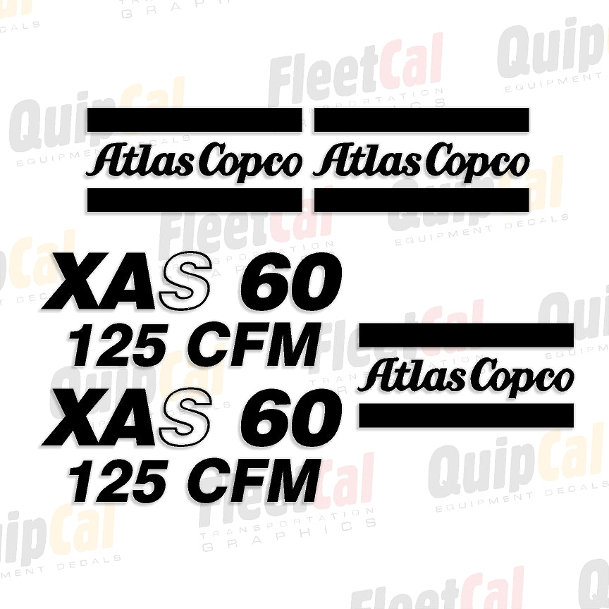 Atlas Copco Air Compressor Decals