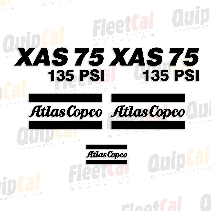 Atlas Copco Air Compressor Decals