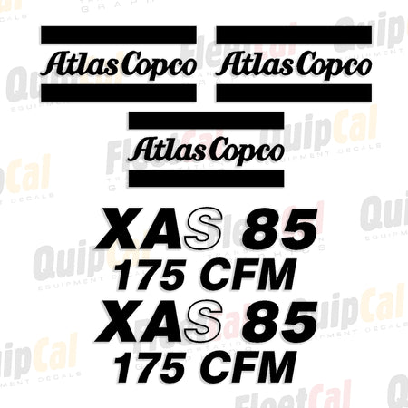 Atlas Copco Air Compressor Decals