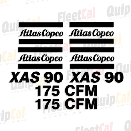 Atlas Copco Air Compressor Decals