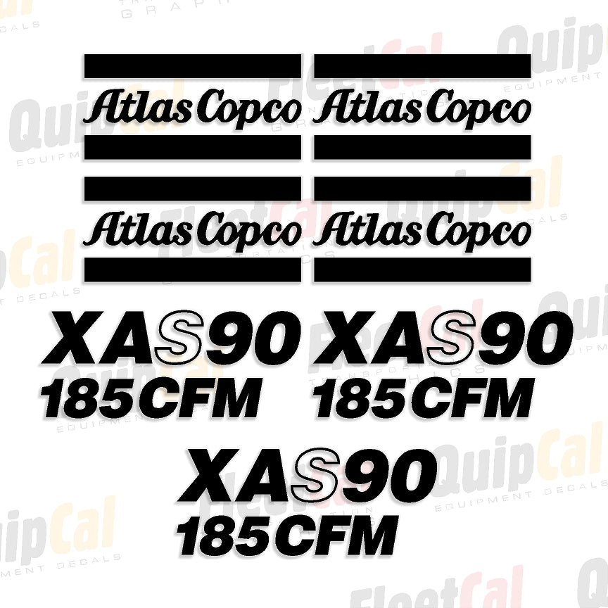 Atlas Copco Air Compressor Decals