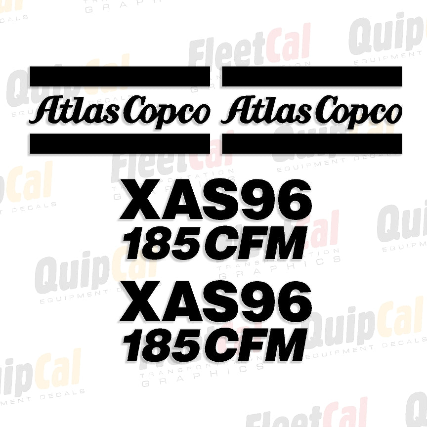 Atlas Copco Air Compressor Decals