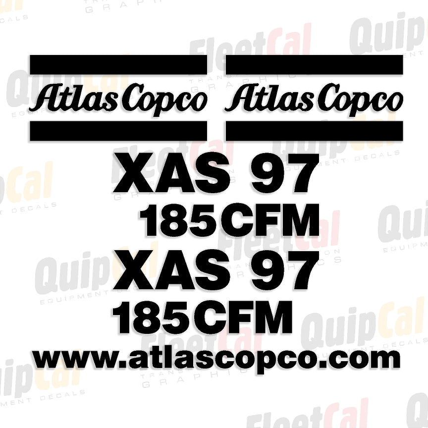 Atlas Copco Air Compressor Decals